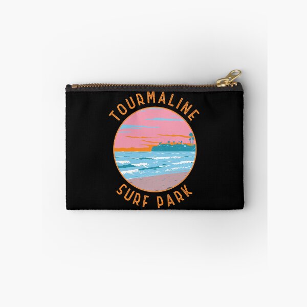 Item preview, Tourmaline Surfing Park California Retro Distressed Circle designed and sold by KrisSidDesigns.