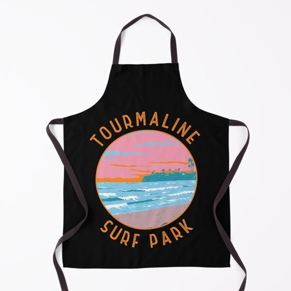 Item preview, Tourmaline Surfing Park California Retro Distressed Circle designed and sold by KrisSidDesigns.