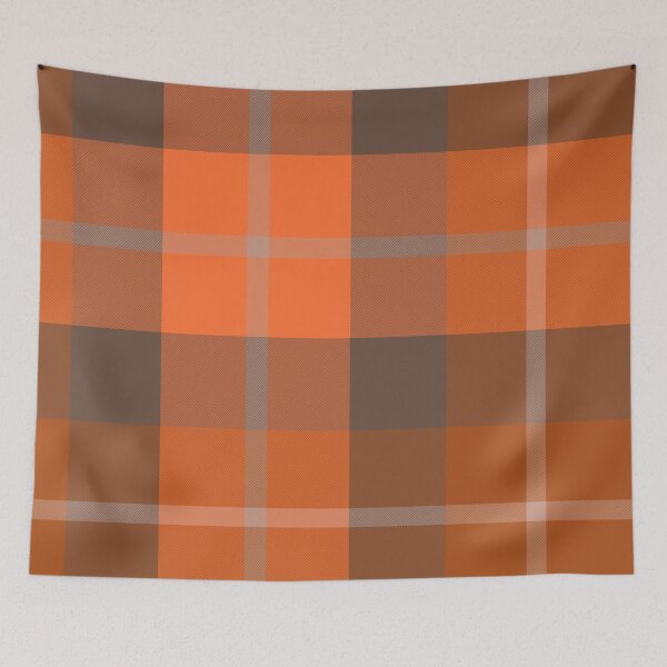 Item preview,  Orange Brown Plaid Stewart Tartan Pattern designed and sold by Tetete.