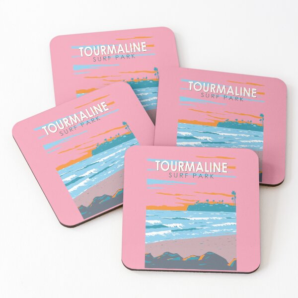 Item preview, Tourmaline Surfing Park California Travel Art Vintage designed and sold by KrisSidDesigns.
