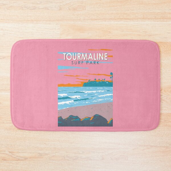 Item preview, Tourmaline Surfing Park California Travel Art Vintage designed and sold by KrisSidDesigns.