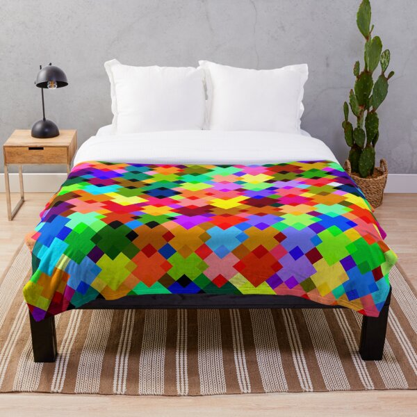 Aperçu de l'œuvre Couleurs à carreaux vives créée et vendue par DefayDesigns.