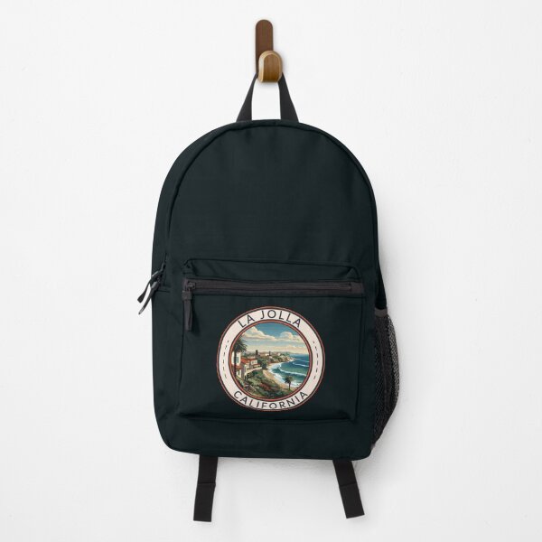 Item preview, La Jolla California Travel Art Badge designed and sold by KrisSidDesigns.