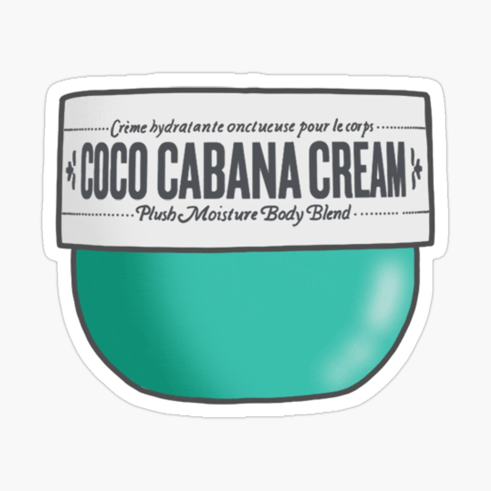 Coco Cabana Cream  Sticker for Sale by allyrose03