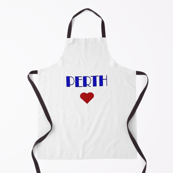 Item preview, Blue Perth Broadway Style Text, with Red Love Heart designed and sold by AASparksDesigns.