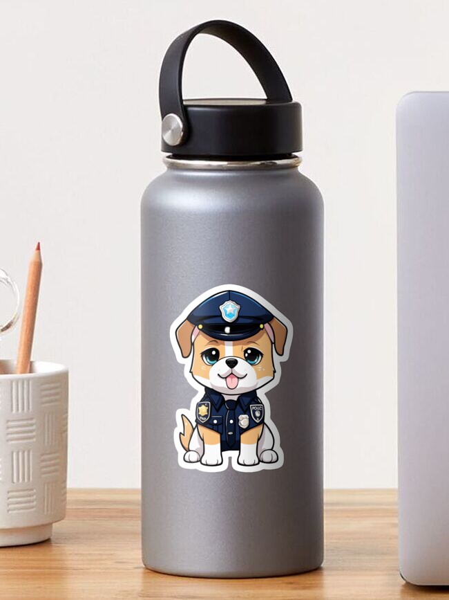 Thumbnail 1 of 3, Sticker, Police Pup: Canine in Uniform designed and sold by Vtraveling.