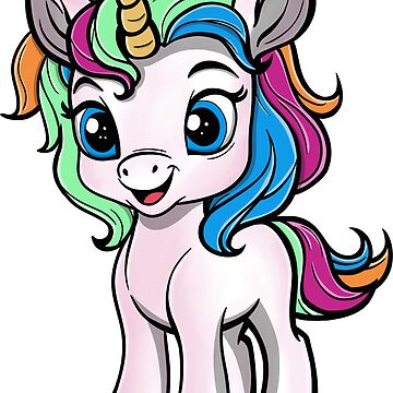 Artwork thumbnail, The happy animal "unicorn" by PlusminusMedia