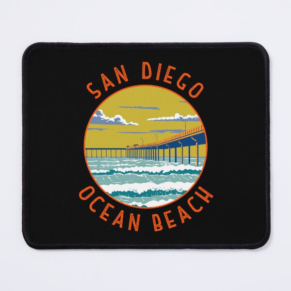 Item preview, Ocean Beach San Diego Retro Distressed Circle designed and sold by KrisSidDesigns.