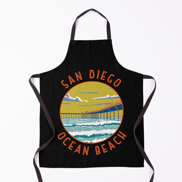Item preview, Ocean Beach San Diego Retro Distressed Circle designed and sold by KrisSidDesigns.