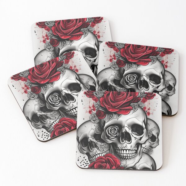 Item preview, Caveira Flores designed and sold by fashionrepublic.