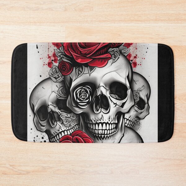 Item preview, Caveira Flores designed and sold by fashionrepublic.