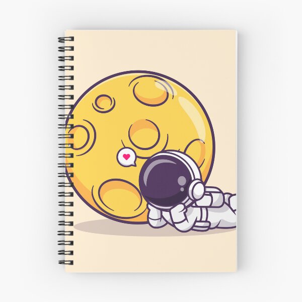 Item preview, Lunar Lullaby: Cute Astronaut Lying Down with Moon Cartoon Vector Icon Illustration designed and sold by hjian8219.