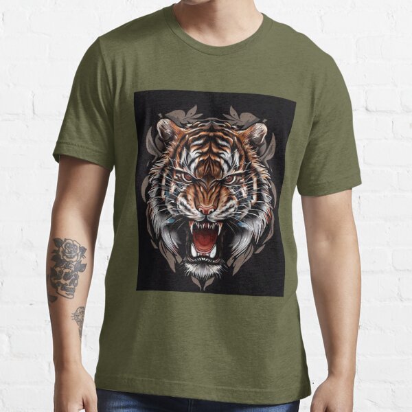 Detroit Tigers Profile Big & Tall American T-Shirt - Heather Charcoal