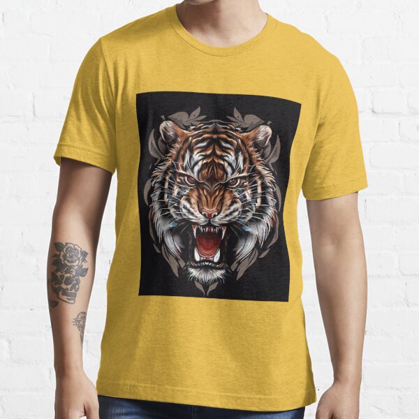 Detroit Tigers Profile Big & Tall American T-Shirt - Heather Charcoal