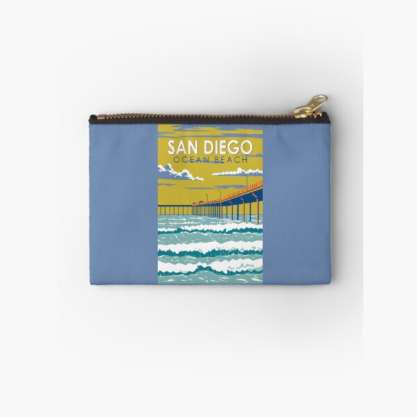 Item preview, Ocean Beach San Diego Travel Art Vintage designed and sold by KrisSidDesigns.
