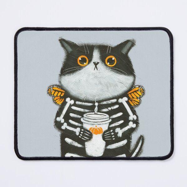 Item preview, Skellie Coffee Cat designed and sold by KilkennyCat Art.