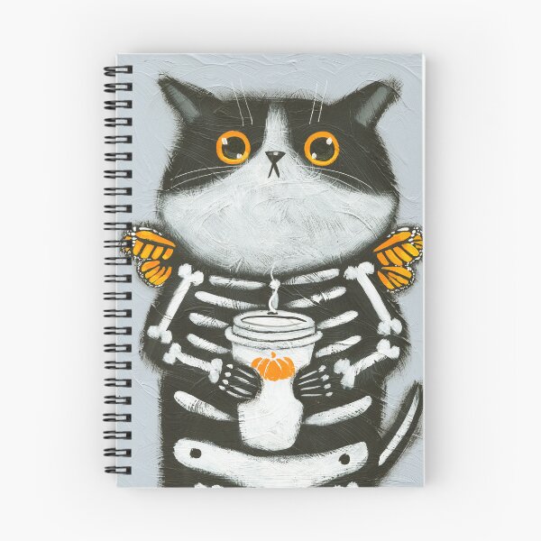 Item preview, Skellie Coffee Cat designed and sold by KilkennyCat Art.