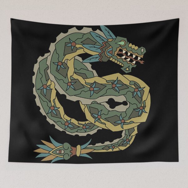 Item preview, Aztec Feathered Serpent Quetzalcoatl designed and sold by ChefTonyArt.