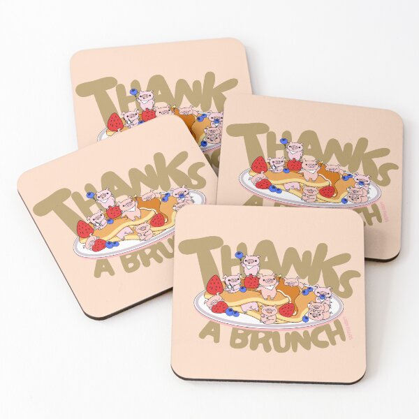 Item preview, Giddy Piggies Thanks A Brunch designed and sold by Giddy Piggies.