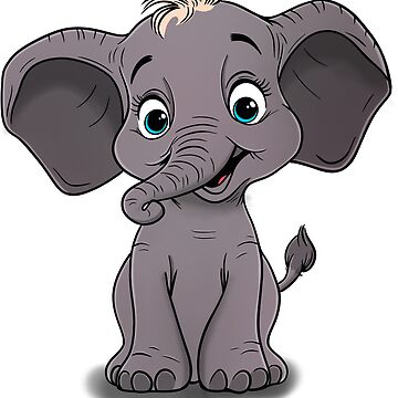 Artwork thumbnail, The happy animal "Elephant" by PlusminusMedia