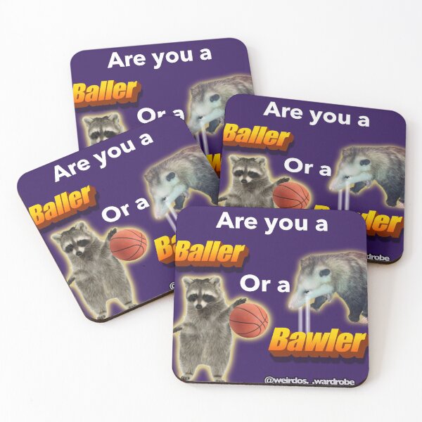 Item preview, Are you a Baller or a Bawler? designed and sold by WeirdosWardrobe.