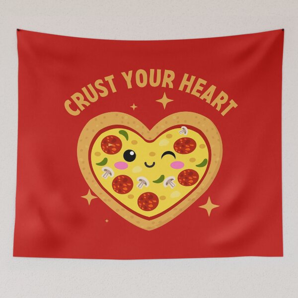 Item preview, Crust Your Heart - Pizza Puns designed and sold by kcaandwu.