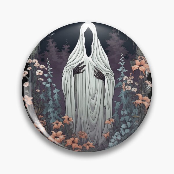 Artikelvorschau, Böser Geist im Wald Floral Ghost Gothic entworfen und verkauft von ArtFromBeyond.