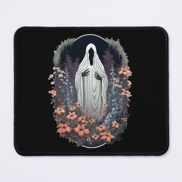 Item preview, Evil Ghost In The Forest Floral Ghost Gothic designed and sold by ArtFromBeyond.