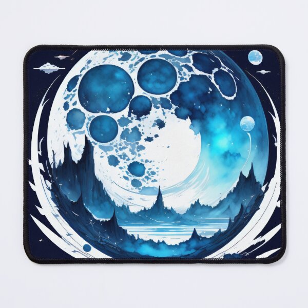 Item preview, Euphoric blue Moon  designed and sold by Printsalotl.