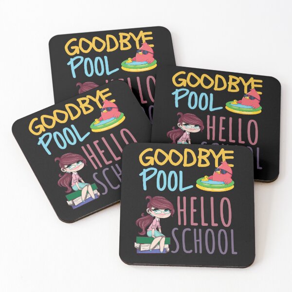 Item preview, Goodbye Pool Hello School, Funny Trendy Back To School designed and sold by Thevulcano.