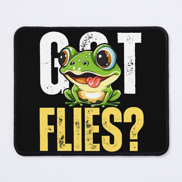 Item preview, Cute Frog with tongue out: Got Flies? designed and sold by Gilby-Designs.