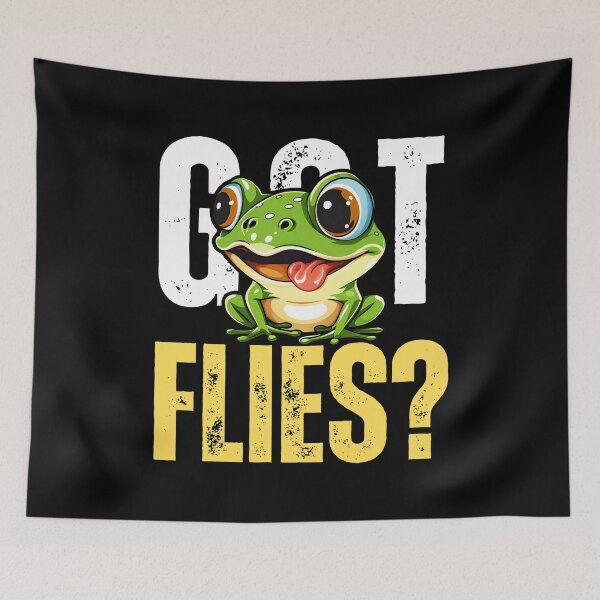 Item preview, Cute Frog with tongue out:  Got Flies? designed and sold by Gilby-Designs.