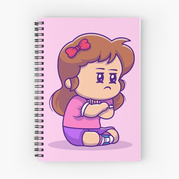 Item preview, Expressive Emotions: Cute Angry Girl Cartoon Vector Icon Illustration designed and sold by hjian8219.
