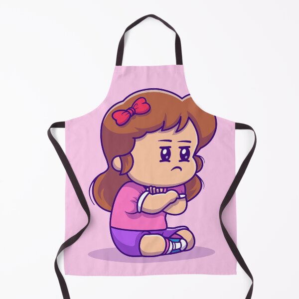Item preview, Expressive Emotions: Cute Angry Girl Cartoon Vector Icon Illustration designed and sold by hjian8219.