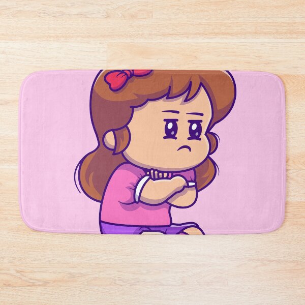 Item preview, Expressive Emotions: Cute Angry Girl Cartoon Vector Icon Illustration designed and sold by hjian8219.