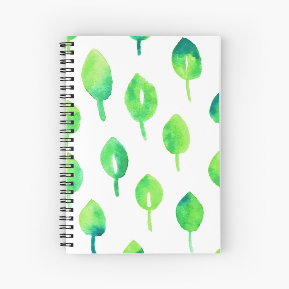 "spring leaves" Spiral Notebook for Sale by indifferentbear Redbubble