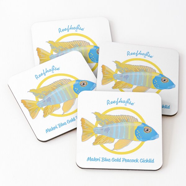 Item preview, Maleri Blue Gold Peacock Cichlid designed and sold by KaplanCrypto.