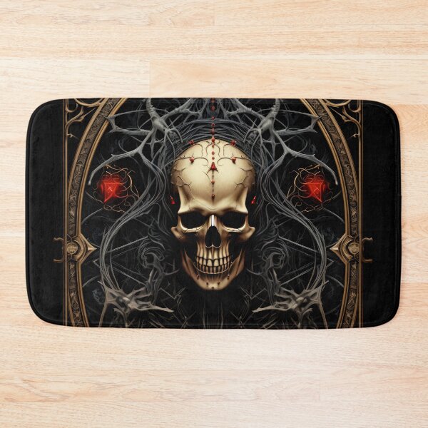Item preview, Skull Head Tarot Card Symmetrical Art 4 designed and sold by eyestetix.
