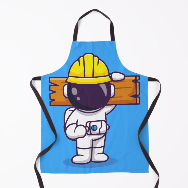 Item preview, Cosmic Craftsman: Cute Astronaut Handyman Holding Wood Cartoon Vector Icon Illustration designed and sold by hjian8219.