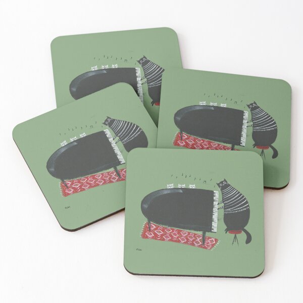 Item preview, The Cat Pianist designed and sold by KilkennyCat Art.