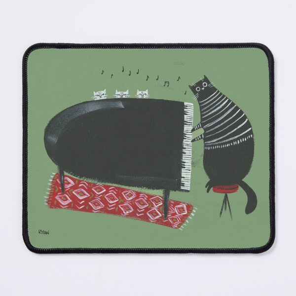 Item preview, The Cat Pianist designed and sold by KilkennyCat Art.