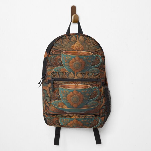 Item preview, Psychedelic Flowers Feathers Colorado Coffee Shop College CSU designed and sold by CoffeeIsATrip.