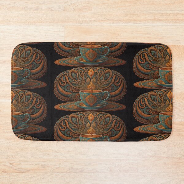 Item preview, Psychedelic Flowers Feathers Colorado Coffee Shop College CSU designed and sold by CoffeeIsATrip.