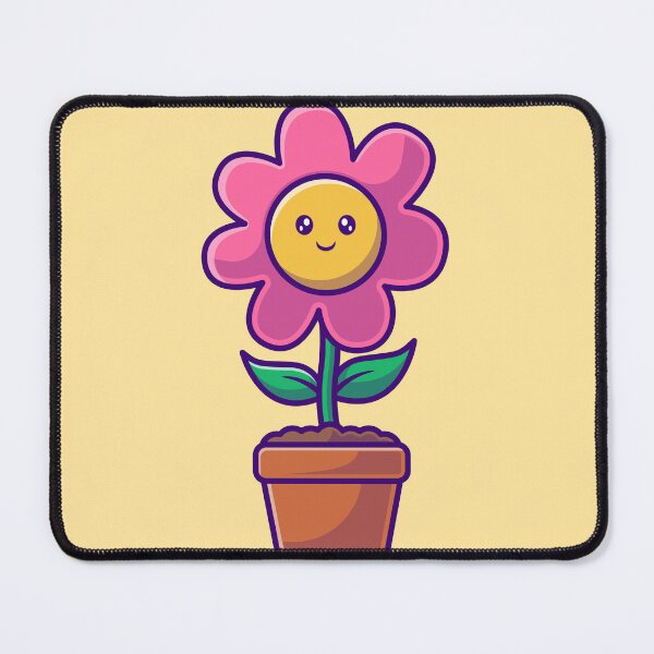 Item preview, Blooming Charm: Cute Flower Pot Cartoon Vector Icon Illustration designed and sold by hjian8219.