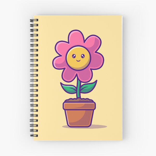 Item preview, Blooming Charm: Cute Flower Pot Cartoon Vector Icon Illustration designed and sold by hjian8219.