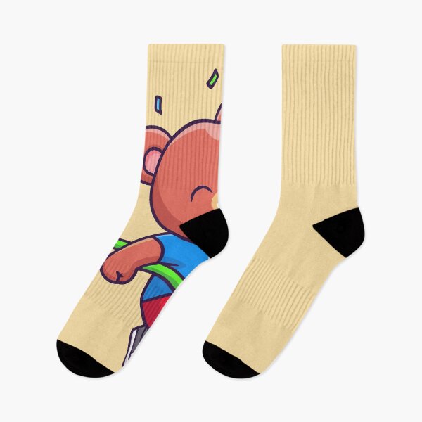 Item preview, Bearing the Marathon: Cute Bear Running Cartoon Vector Icon Illustration designed and sold by hjian8219.
