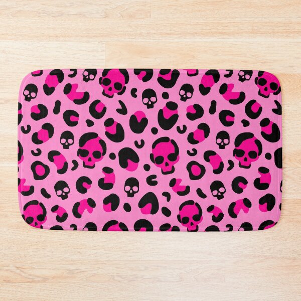 Item preview, creepy halloween leopard skull pink  designed and sold by Gossip Rag.