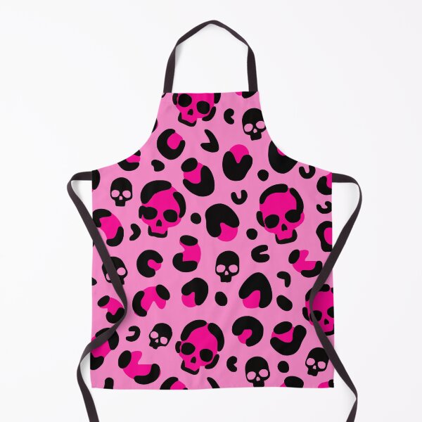 Item preview, creepy halloween leopard skull pink designed and sold by Gossip Rag.
