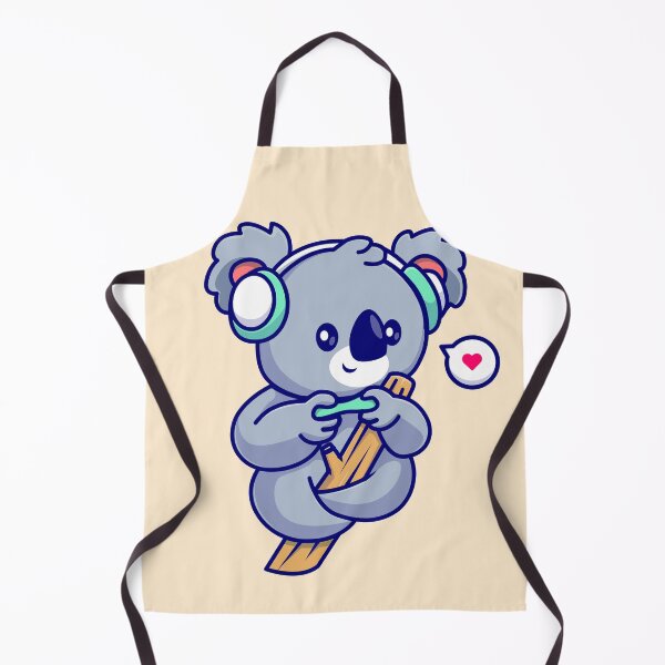 Item preview, Koala Gamer: Cute Koala Playing Game in Tree Cartoon Vector Icon Illustration" designed and sold by hjian8219.