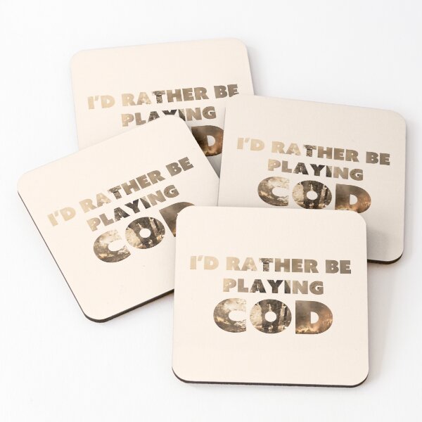 Item preview, I'd rather be playing COD sticker designed and sold by savcat15.